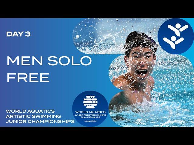 Men Solo Free | World Aquatics Artistic Swimming Junior Championships 2024