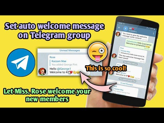 How to use Welcome Rose Bot on Telegram