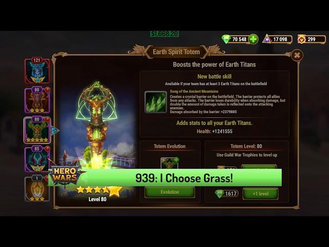 Let's Play Hero Wars 939: Evolving My Earth Totem to 5 Stars!