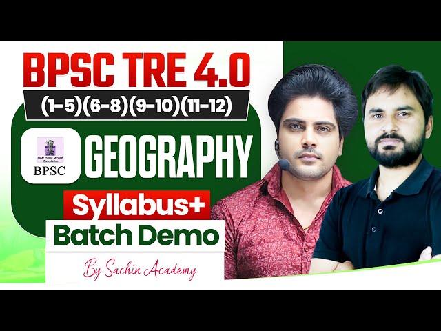 BPSC TRE 4.0 GEOGRAPHY DEMO by Sachin Academy Live 11am