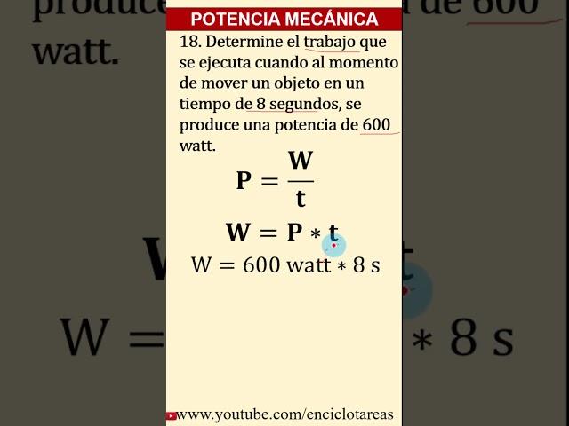 Ejercicio de Potencia Mecánica - parte 18