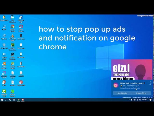 How To Disable Pop Up Ads in Chrome - Bottom Right/Left Side Ads