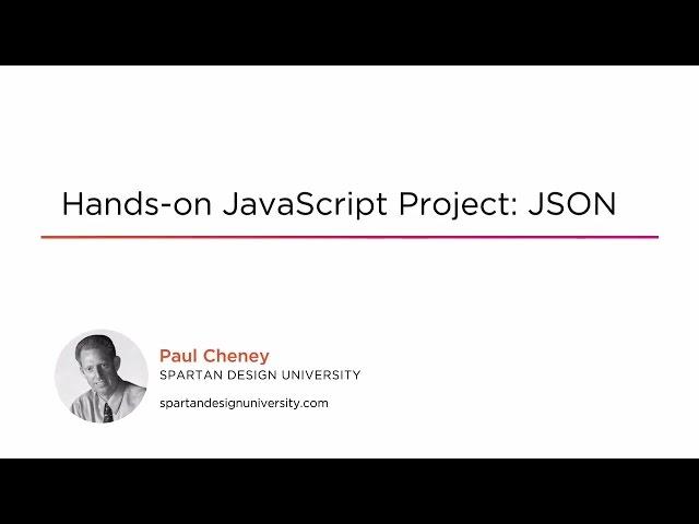 Course Preview: Hands-on JavaScript Project: JSON