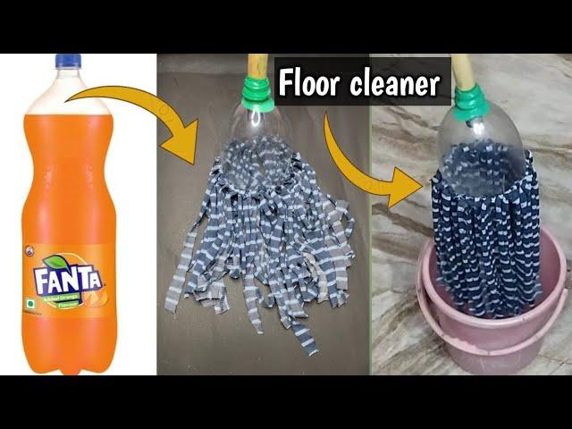 How To Make Floor Cleaning With Plastic Bottle & Old T-Shirts | Homemade craftideas|Best Outof Waste