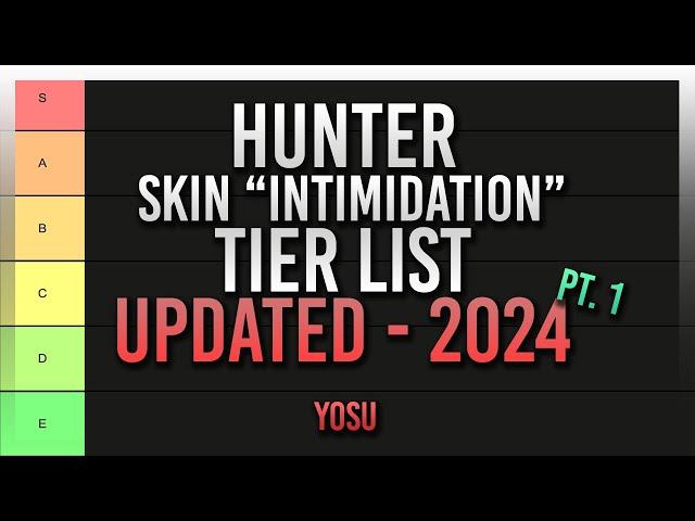 [Pt. 1] Hunter Skin "Intimidation" Tierlist - 2024 Update | Hunt Showdown