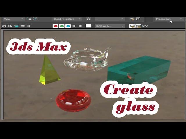 How to create glass material in 3ds max , Arnold Render