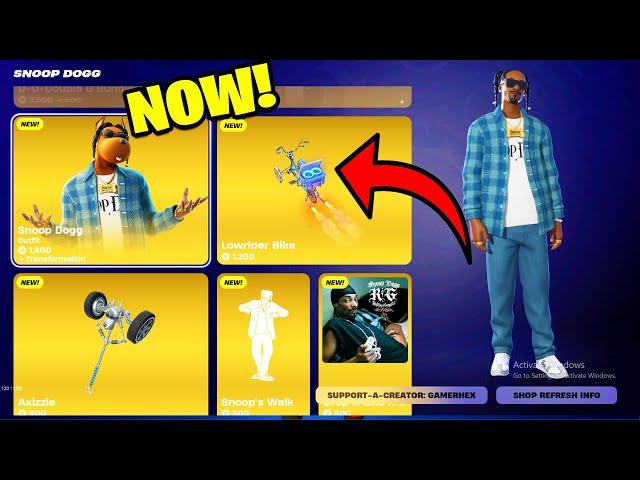 Snoop Dogg Skin in Fortnite item Shop Now !! Fortnite Remix