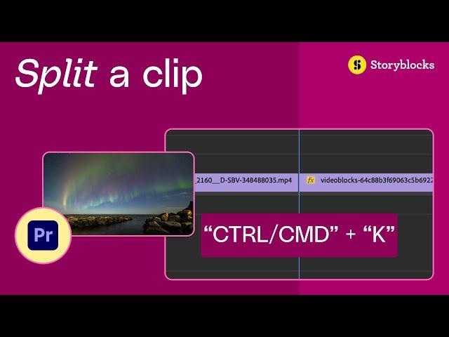 How to split clips in Premiere Pro (Tutorial)