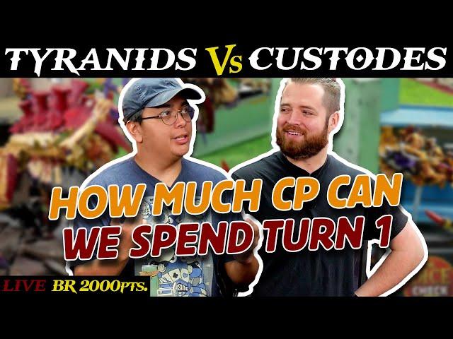 Tyranids vs. Custodes 2,000pts. | LIVE Battle Report Warhammer 40k 9th Edition