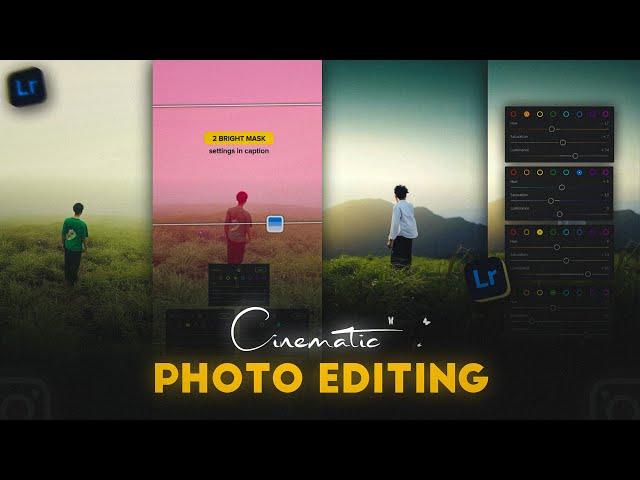 Instagram CINEMATIC PHOTO editing in Mobile | Light room Masking | Full Guide