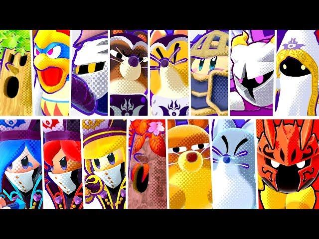 Kirby Star Allies - All Bosses without Allies (Soul Melter Difficulty)