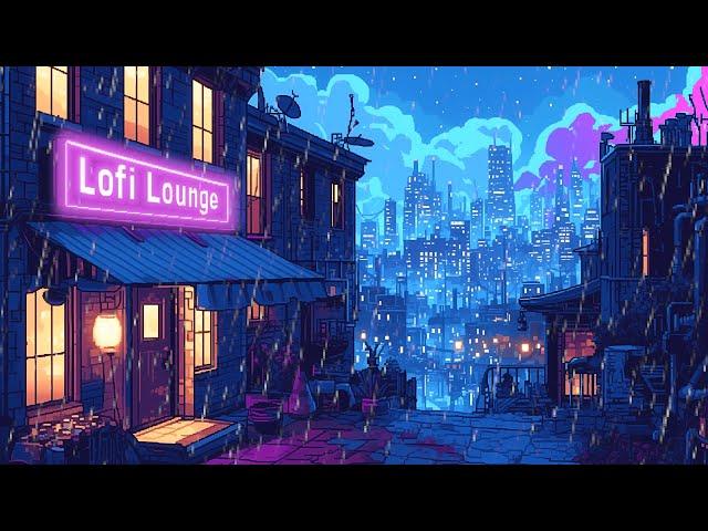 90's Vibe Lofi ️ Study Music Lofi Rain Chillhop Beats ️ Calm Rain Playlist