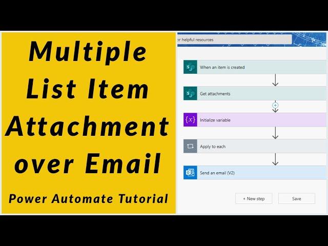 SharePoint List Item Multiple Attachment in Email Notification using Power Automate