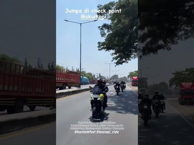 Saat Rombongan @manasiride Surabaya sampai di pacitan menuju Kustomfest 2023