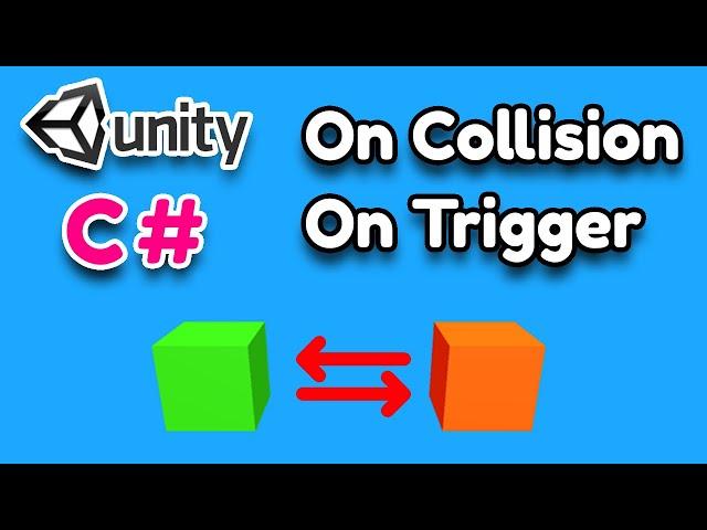 OnCollisionEnter and OnTriggerEnter || Unity 3D Tutorial Collision Detection