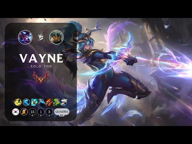 Vayne Top vs Olaf - KR Grandmaster Patch 14.6