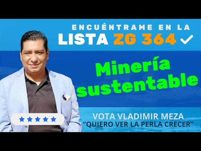 Vladimir Meza. Para lograr una minería sustentable.