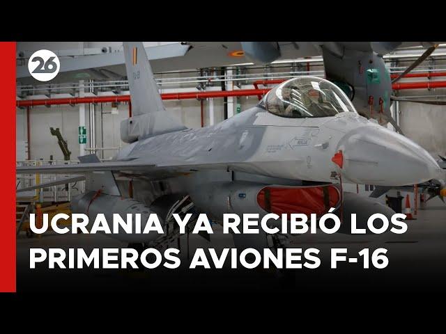 Ucrania ya recibió los primeros aviones F-16 para reforzar sus defensas contra Rusia