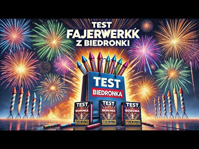 TEST FAJERWERKÓW Z BIEDRONKI (wyrzutnia GOLD LIGHT) oraz rzymskie ognie