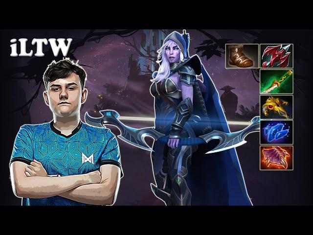 iLTW - Drow Ranger Safelane with MinD ContRoL Undying | Dota 2 7.31b Gameplay