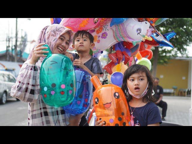 BELI MAINAN BALON BOBA VIRAL !!! Jajanan tradisional kerak telur | Ali vlog