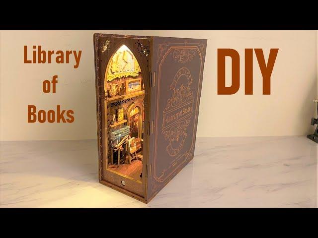 DIY Miniature Dollhouse -Library of Books -藏書閣