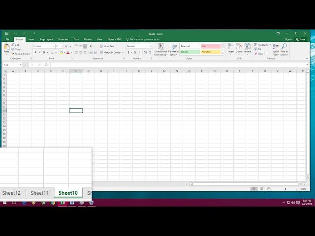 Shortcut Key to Insert & Delete Sheets in MS Excel (2013 to 2016)