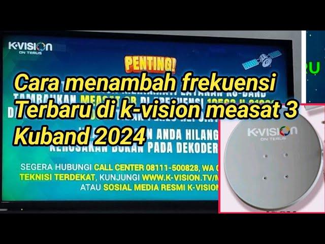 update frekiensi vision ku band 2024