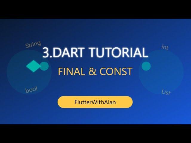 Dart final vs const Explained | When to Use Them?  | flutterwithalan |