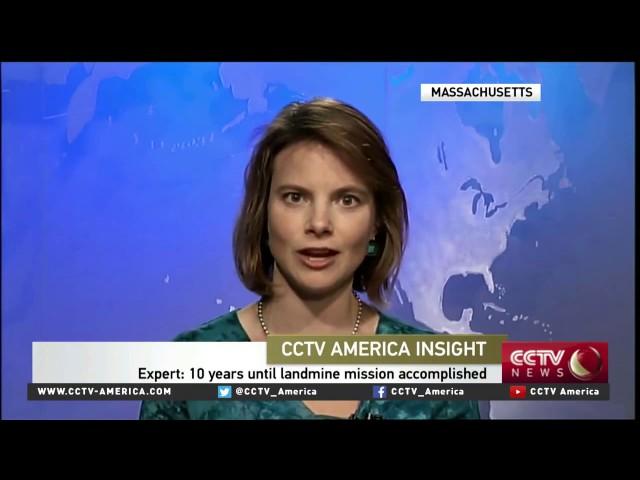 CCTV America interview with Megan Burke from the ICBL-CMC on landmine victims