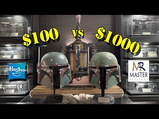 Boba Fett Helmets:  $100 Black Series vs $1000 Master Replicas Limited Edition