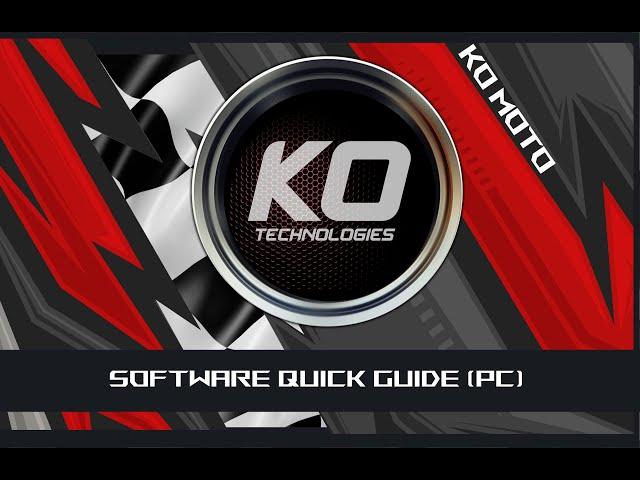 KO Moto Software Quick Guide