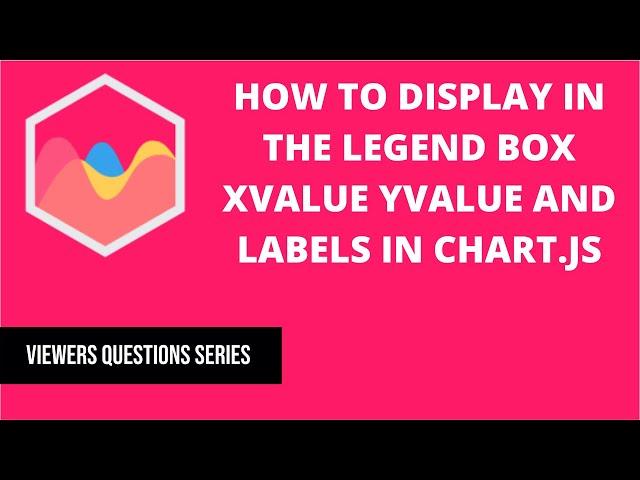 How to display in the legend box xvalue yvalue and labels in Chart.js