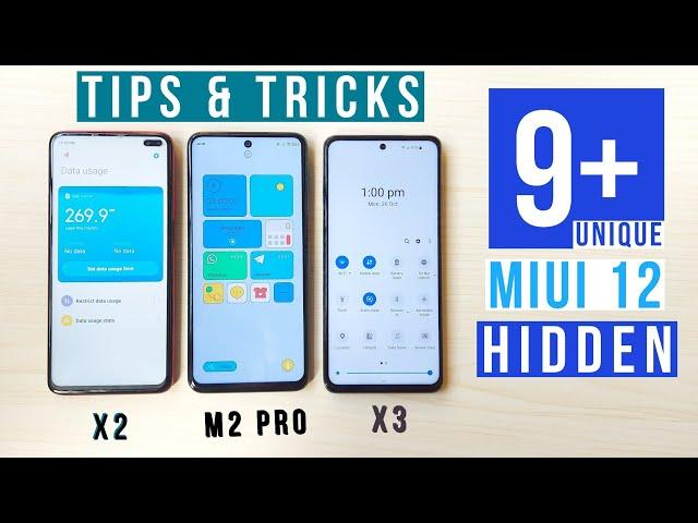 Most Unique MIUI 12 New 9+ Hidden Features | MIUI 12 Tips & Tricks