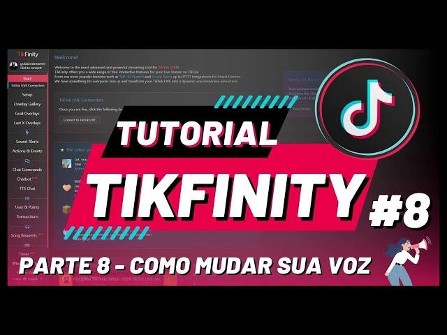 Tikfinity Como usar - PARTE 8 - Como mudar sua voz no Tiktok através de AÇÕES dos ESPECTADORES