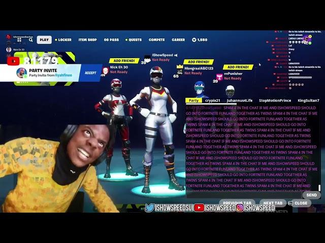 Nick Eh 30 Scams IShowSpeed and Speed LOSES IT  | OG FORTNITE