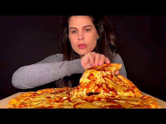 ASMR | LARGE CHEESE PIZZA | EATING SOUNDS | MUKBANG