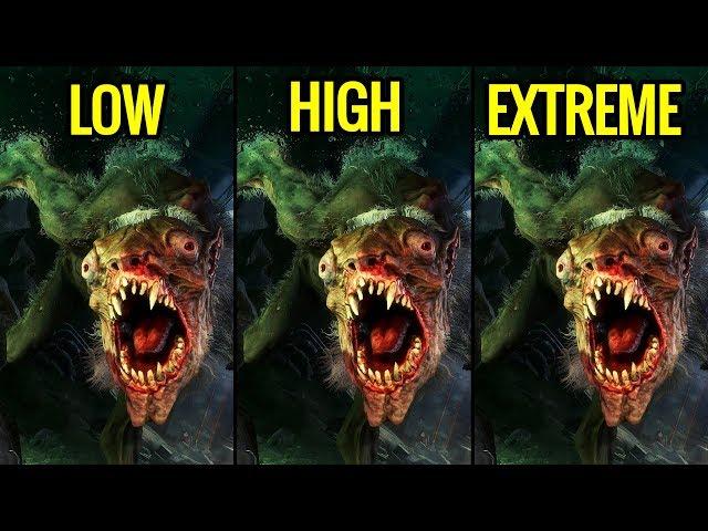 Metro Exodus Low vs High vs Extreme - Graphics Comparison