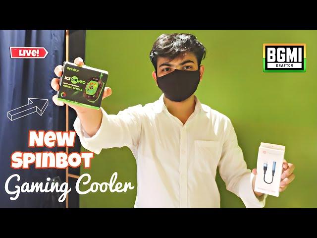  MY 1ST FACECAM STREAM ON YOUTUBE & Unboxing New Spinbot Ice Dot Neo Gaming Cooler | PUBG BGMI