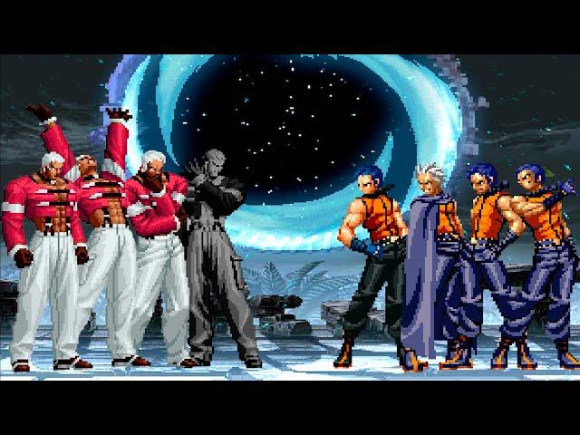 [KOF Mugen] Yashiro Nanakase Team vs K9999 Team