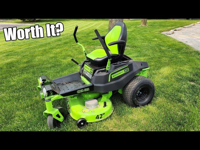 Greenworks 80-Volt 42" Zero Turn!!  Did I Make A $4500 Mistake?? CRZ428 Review