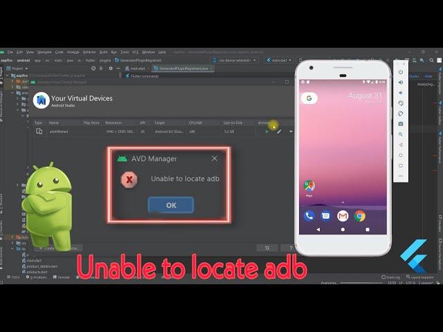 HOW TO FIX | Unable to locate adb |Flutter| Android Studio [SOLVED] 2021 [Arabic] | M E G A_C O D E