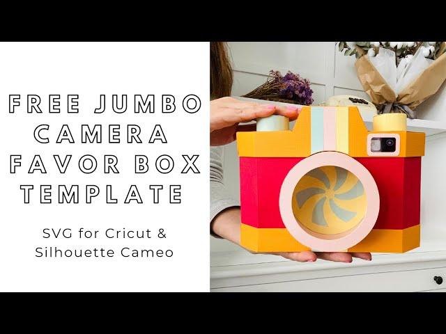 FREE SVG download - DIY 3D paper interactive camera - digital files for Cricut and Silhouette Cameo