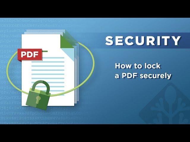 How to lock a PDF without a password: stop sharing, editing, copying, printing