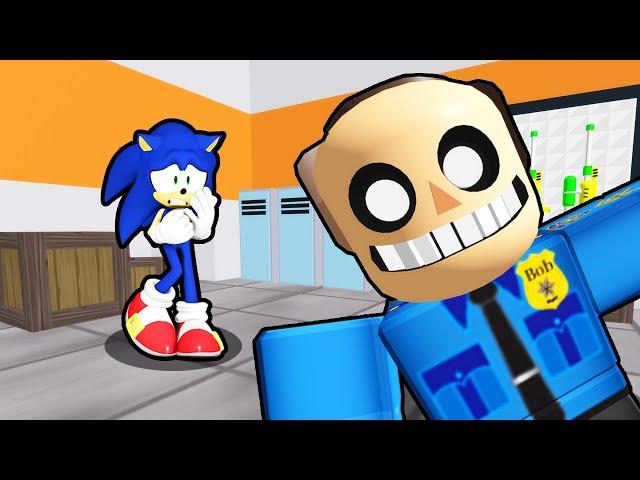 SONIC VS ESCAPE MR.EDWARD PRISON RUN IN ROBLOX