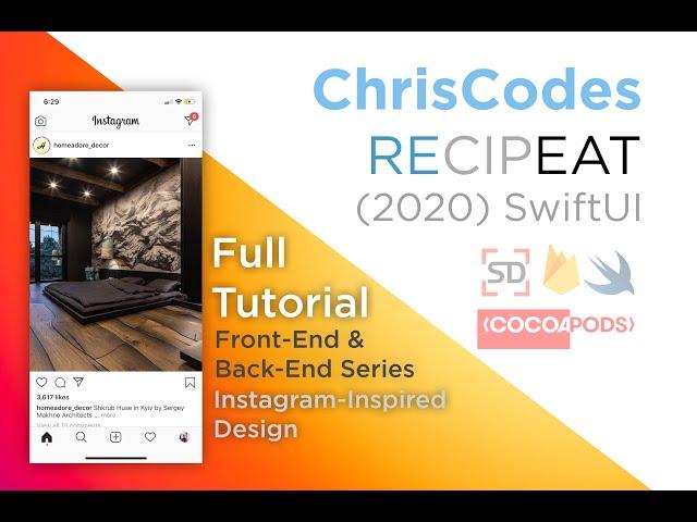 (2020) SwiftUI Full Stack Tutorial - Instagram-Inspired Social Recipe App - Part 3