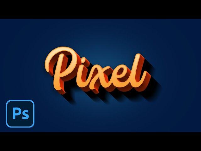 3D Typography Effect in Photoshop | Photoshop Tutorial