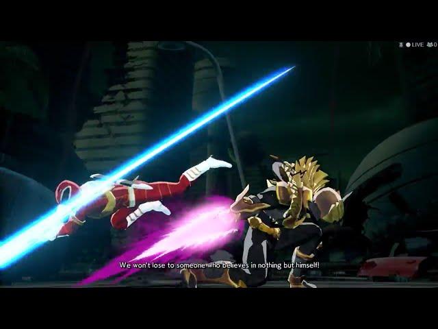 (DBFZ)Power Rangers Fighter Z: Mighty Morphin Red Ranger Vs Kamen Rider Odin (Dramatic Finish)