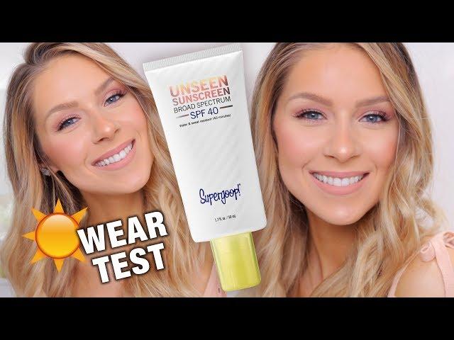 Supergoop Unseen Sunscreen SPF40 Review & Wear Test (Under Makeup!)