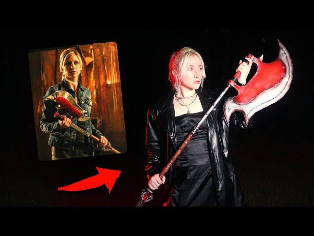 I made Buffy's scythe! (From Buffy the Vampire Slayer)